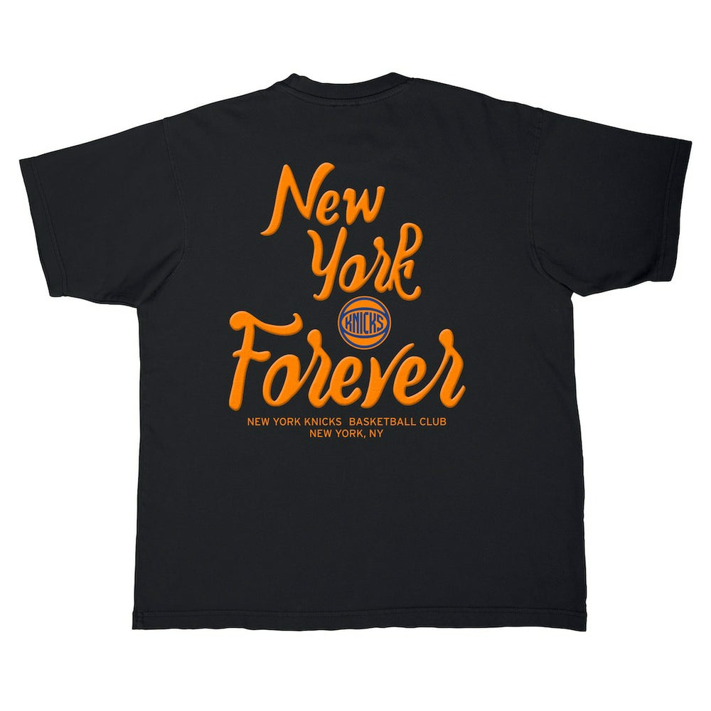 New York Knicks Stadium Essentials Unisex Oversized Forever NYC T-Shirt Black
