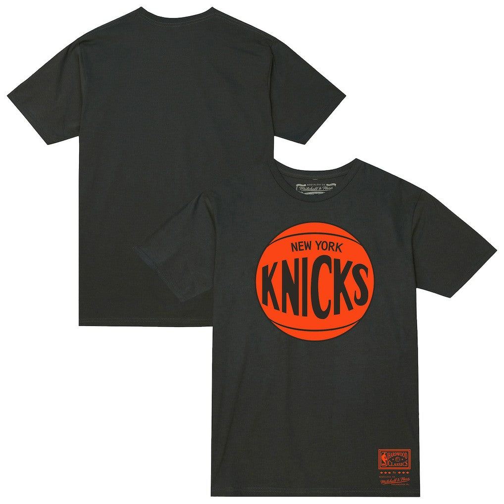 Mitchell & Ness New York Knicks Unisex Hardwood Classics MVP Logo T-Shirt Heather Charcoal
