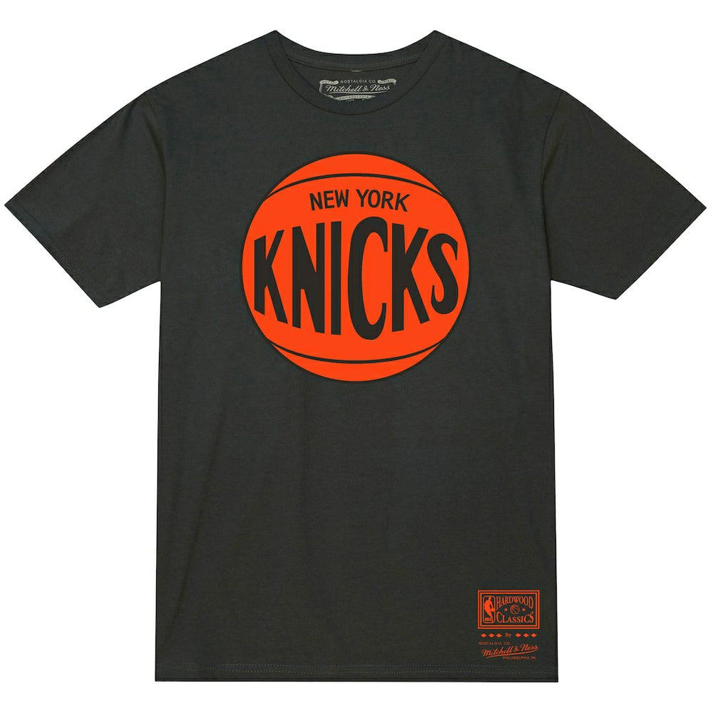 Mitchell & Ness New York Knicks Unisex Hardwood Classics MVP Logo T-Shirt Heather Charcoal