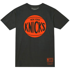 Mitchell & Ness New York Knicks Unisex Hardwood Classics MVP Logo T-Shirt Heather Charcoal