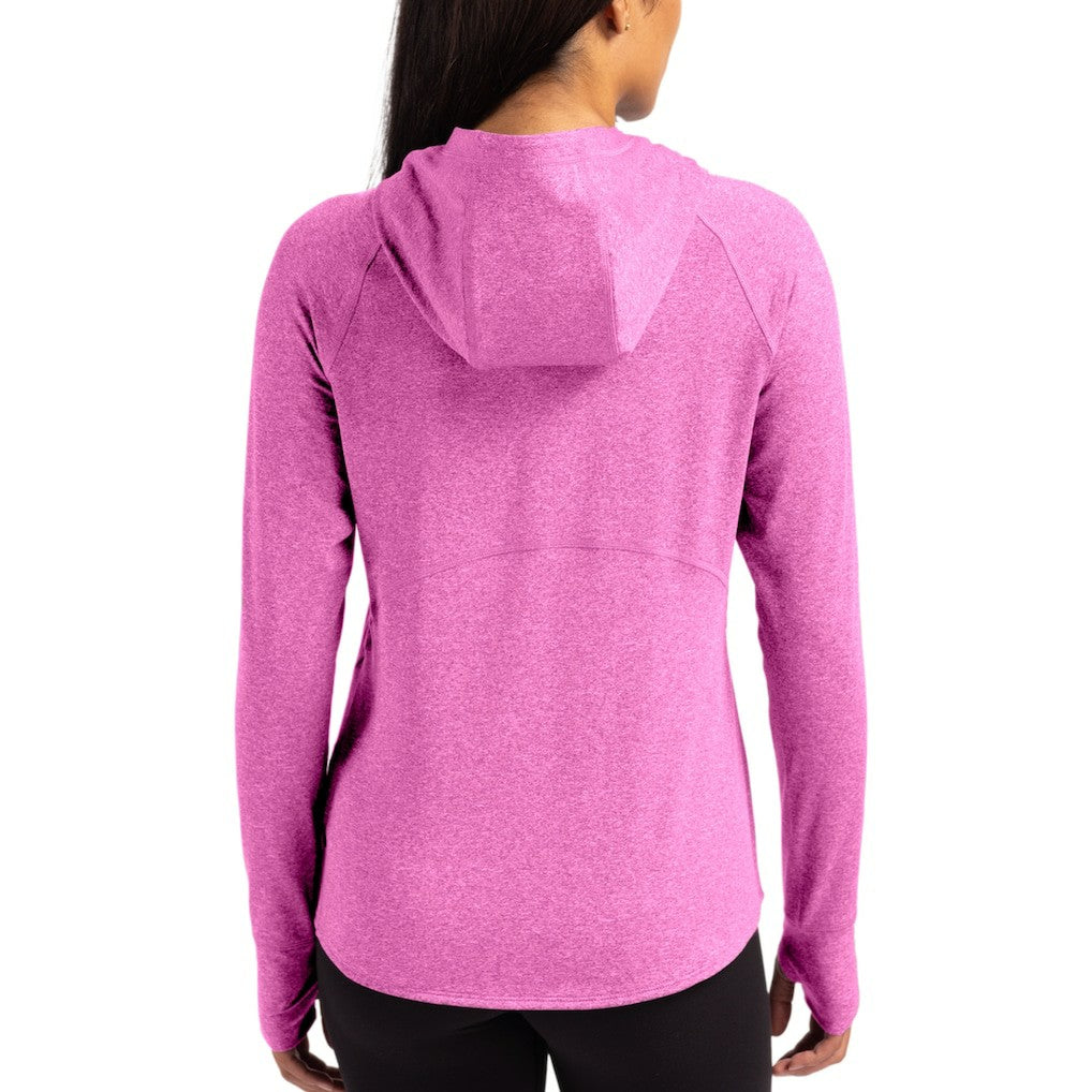 Chicago Bears Cutter & Buck Women's Tonal Logo Adapt Knit Recycled Raglan Pullover Hoodie - Pink - NFL