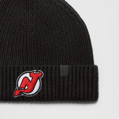 New Jersey Devils lululemon Unisex Close-Fit Wool-Blend Ribbed Beanie - Black | NHL online