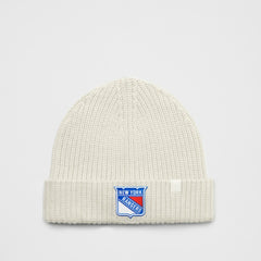 New York Rangers lululemon Unisex Close-Fit Wool-Blend Ribbed Beanie - Heathered Bone | NHL on sale