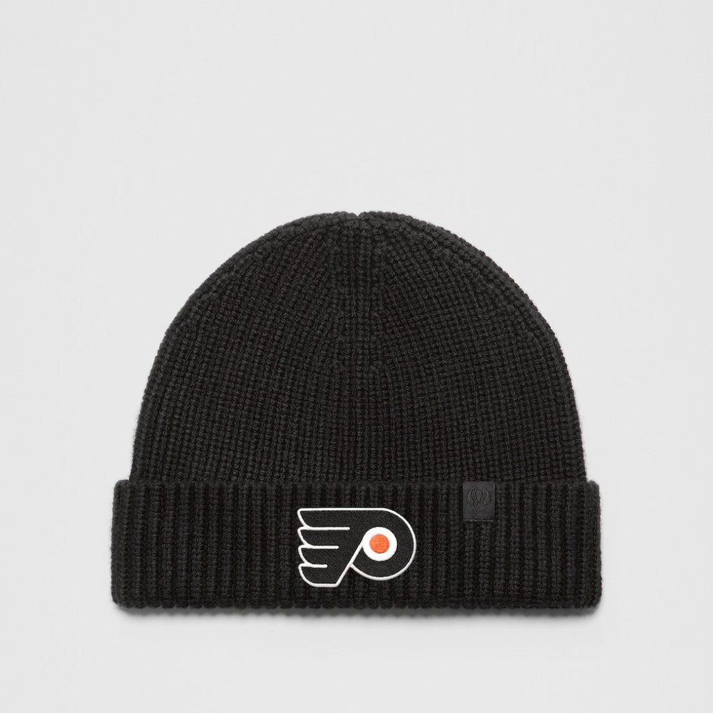 Philadelphia Flyers lululemon Unisex Close-Fit Wool-Blend Ribbed Beanie - Black | NHL online