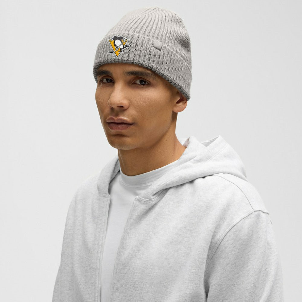 Pittsburgh Penguins lululemon Unisex Close-Fit Wool-Blend Ribbed Beanie - Heathered Gull Grey | NHL Clearance