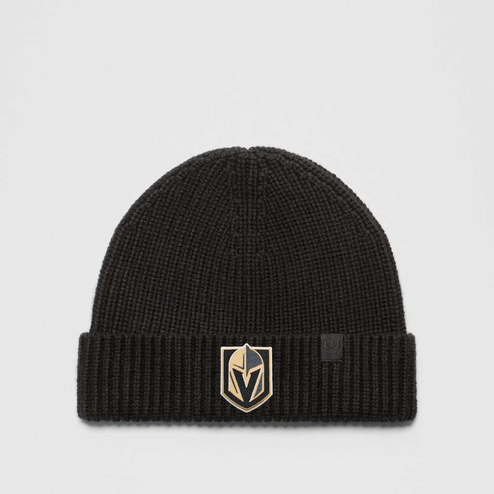 Vegas Golden Knights lululemon Unisex Close-Fit Wool-Blend Ribbed Beanie - Black | NHL Clearance