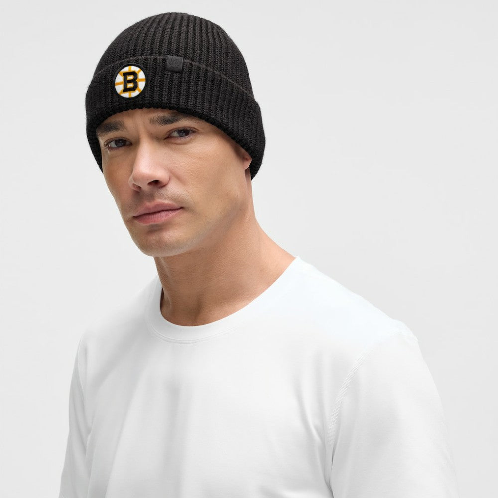 Boston Bruins lululemon Unisex Close-Fit Wool-Blend Ribbed Beanie - Black | NHL discount