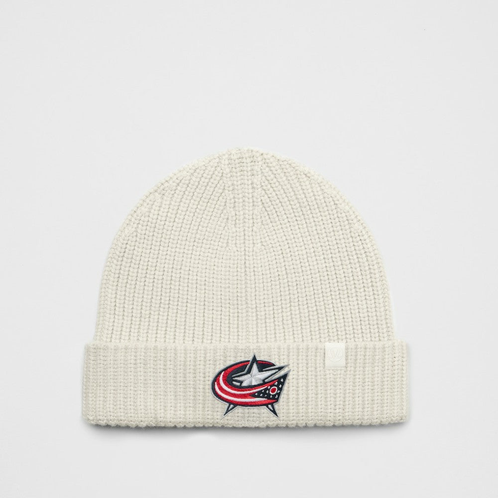 Columbus Blue Jackets lululemon Unisex Close-Fit Wool-Blend Ribbed Beanie - Heathered Bone | NHL sale