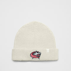 Columbus Blue Jackets lululemon Unisex Close-Fit Wool-Blend Ribbed Beanie - Heathered Bone | NHL sale