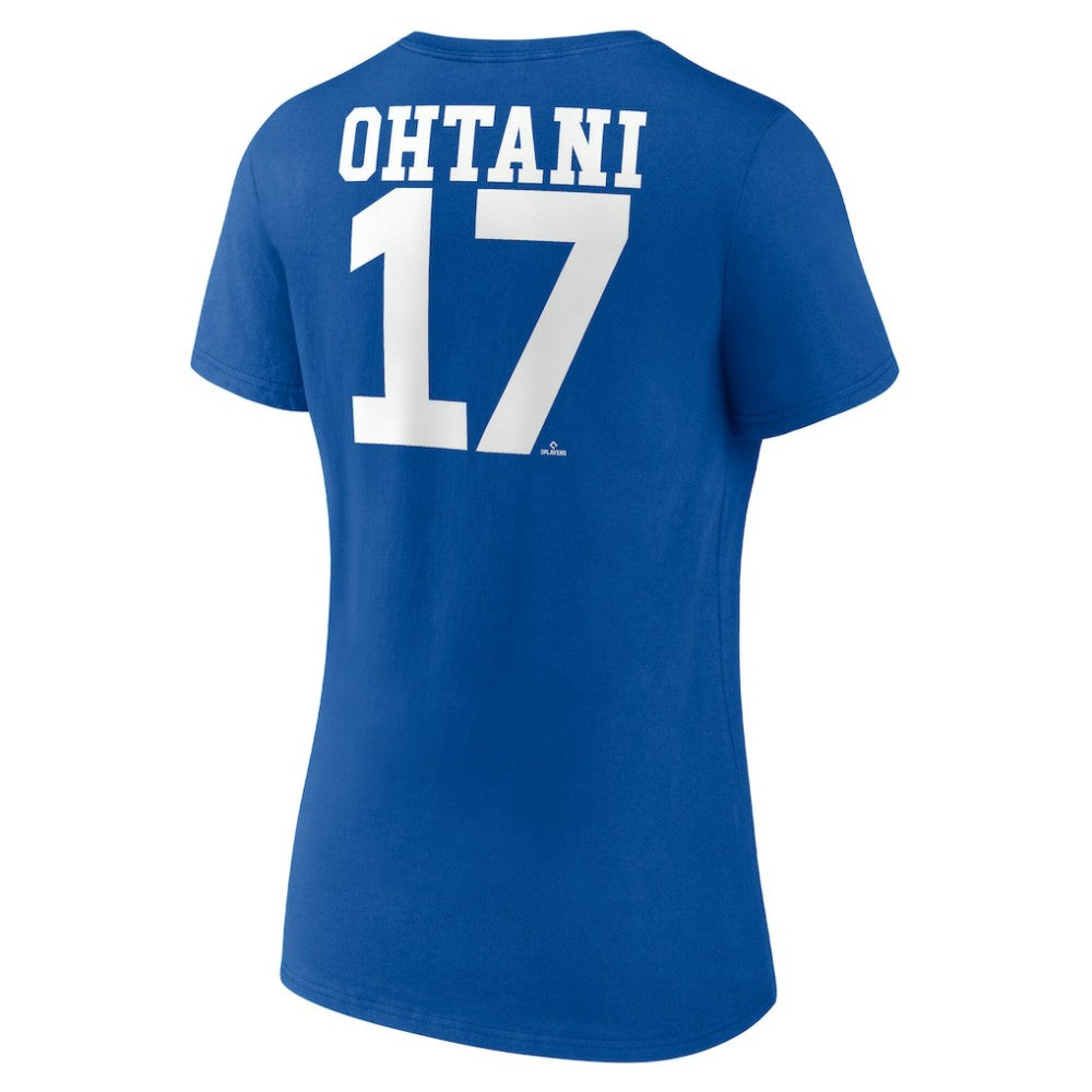 Shohei Ohtani Los Angeles Dodgers Women's Player Name & Number V-Neck T-Shirt Discount