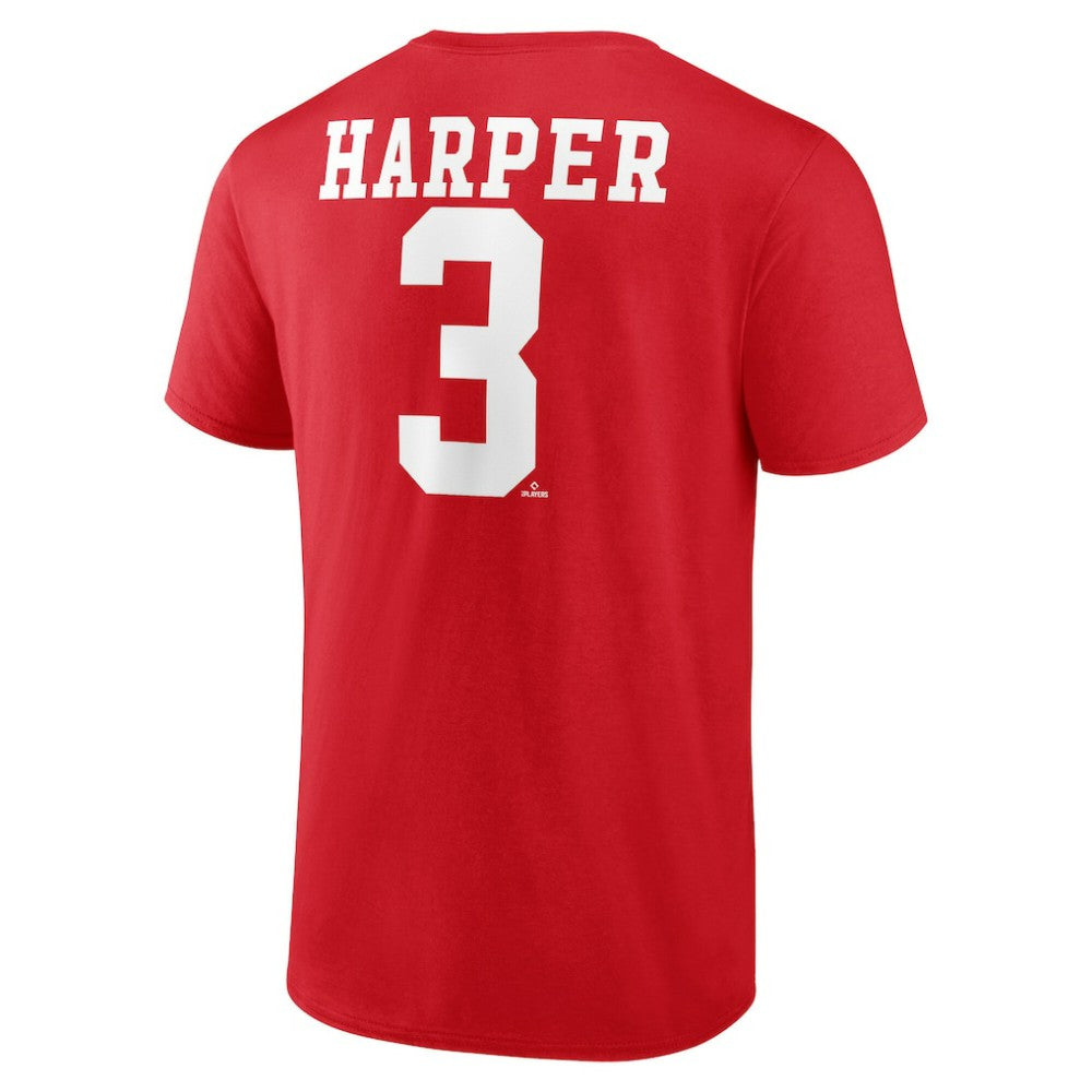 Bryce Harper Philadelphia Phillies Player Name & Number T-Shirt Discount