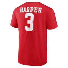 Bryce Harper Philadelphia Phillies Player Name & Number T-Shirt Discount