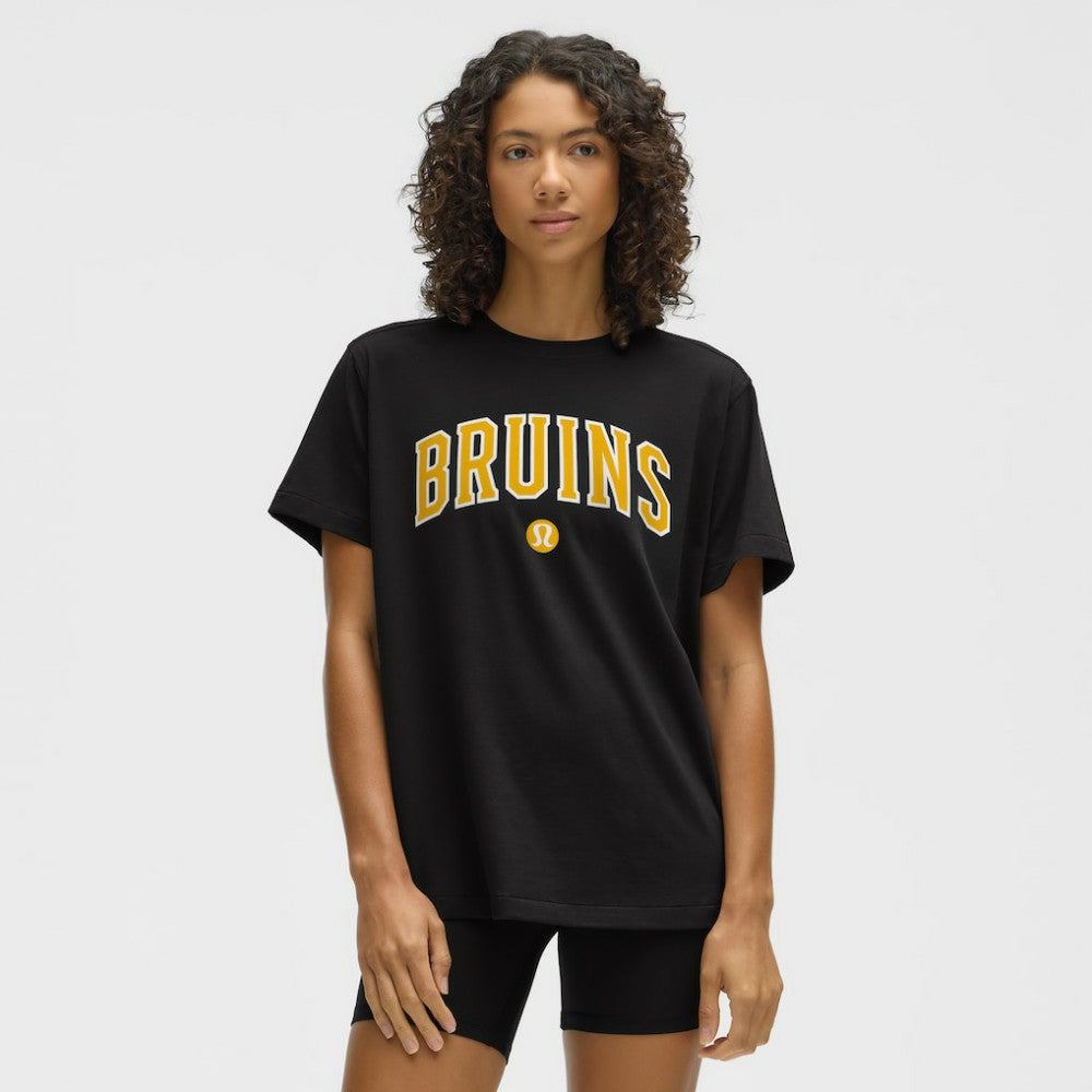 Boston Bruins lululemon Women's All Yours Organic Cotton T-Shirt - Black | NHL near me
