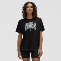 Los Angeles Kings lululemon Women's All Yours Organic Cotton T-Shirt - Black | NHL Lifestyle