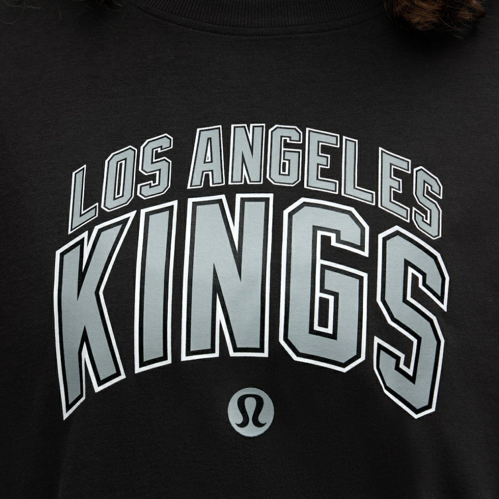 Los Angeles Kings lululemon Women's All Yours Organic Cotton T-Shirt - Black | NHL Lifestyle