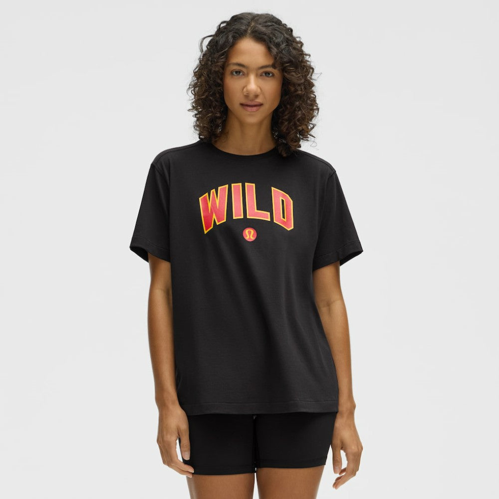 Minnesota Wild lululemon Women's All Yours Organic Cotton T-Shirt - Black | NHL sale