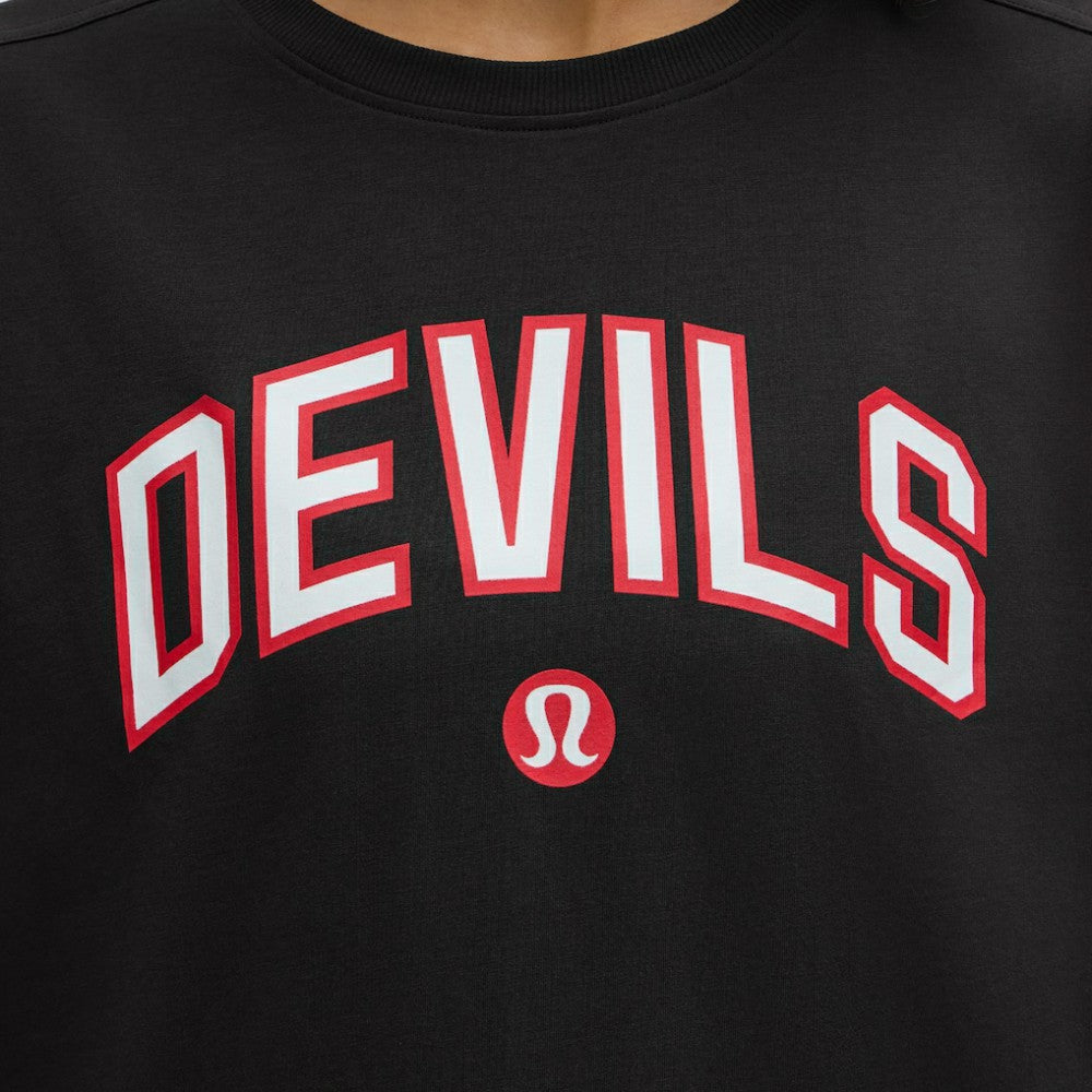 New Jersey Devils lululemon Women's All Yours Organic Cotton T-Shirt - Black | NHL Lifestyle