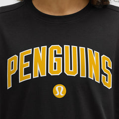 Pittsburgh Penguins lululemon Women's All Yours Organic Cotton T-Shirt - Black | NHL Lifestyle