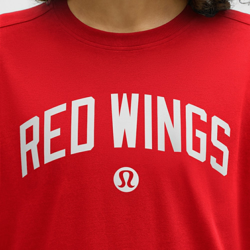 Detroit Red Wings lululemon Women's All Yours Organic Cotton T-Shirt - True Red | NHL discount