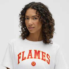 Calgary Flames lululemon Women's All Yours Organic Cotton T-Shirt - White | NHL discount