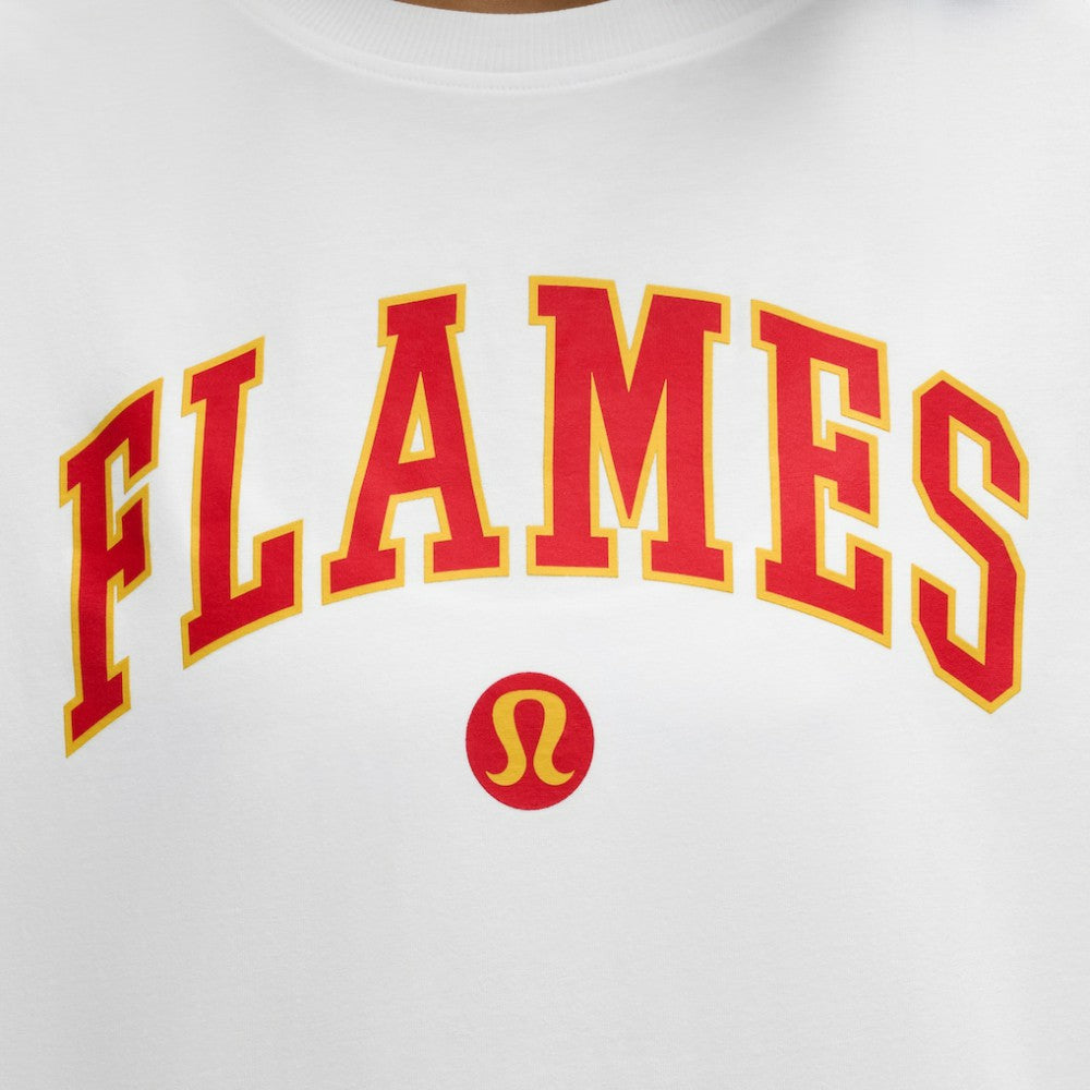 Calgary Flames lululemon Women's All Yours Organic Cotton T-Shirt - White | NHL discount