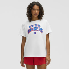 New York Rangers lululemon Women's All Yours Organic Cotton T-Shirt - White | NHL on sale