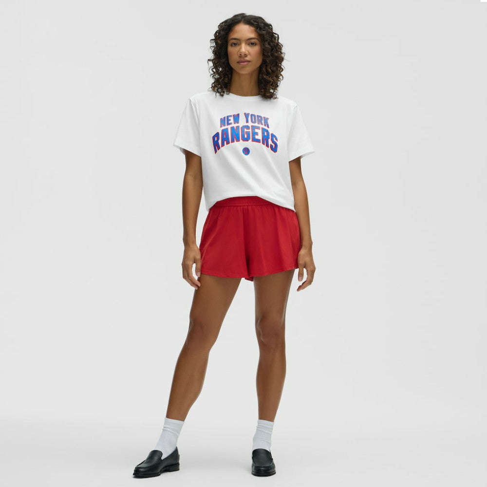 New York Rangers lululemon Women's All Yours Organic Cotton T-Shirt - White | NHL on sale