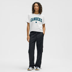 Vancouver Canucks lululemon Women's All Yours Organic Cotton T-Shirt - White | NHL near me