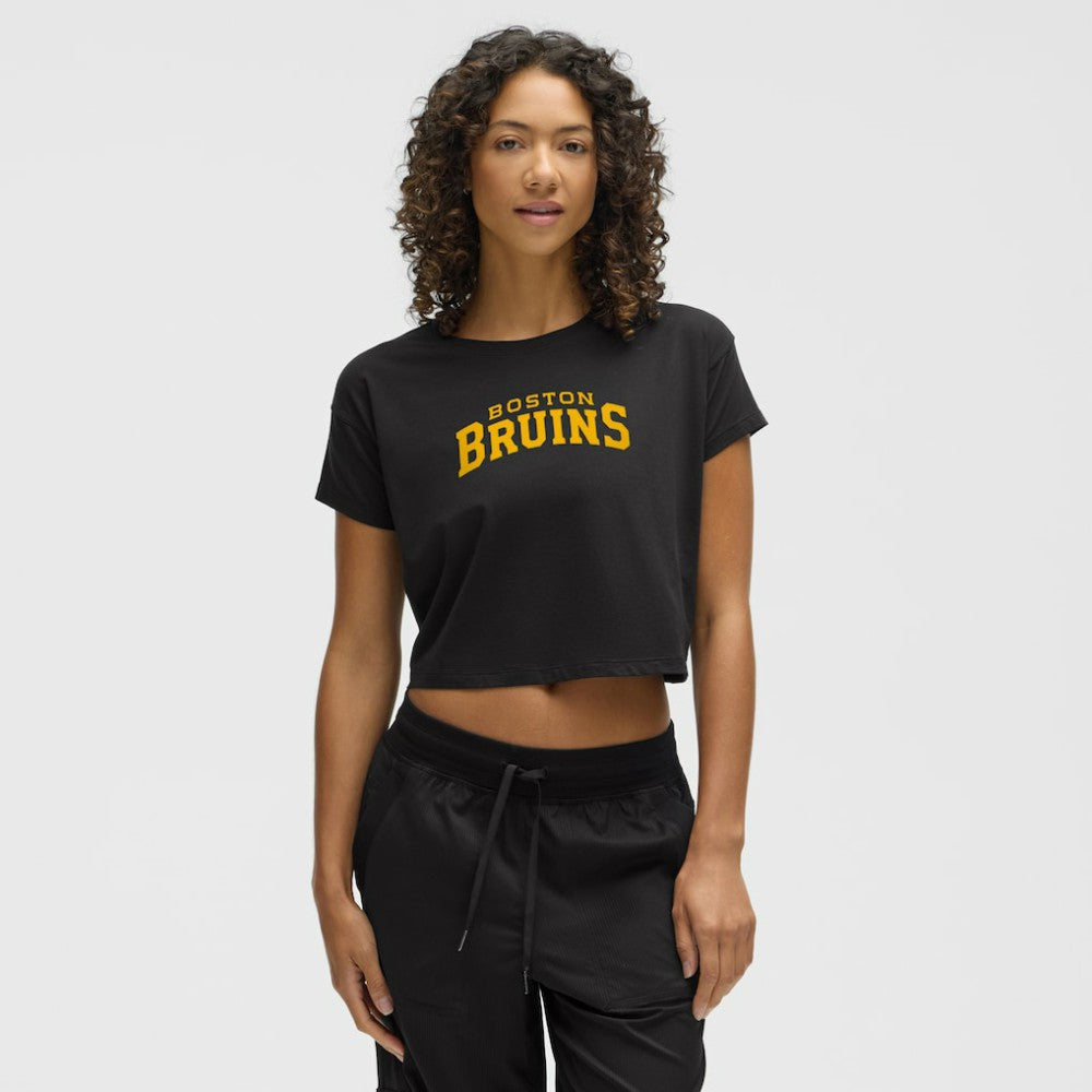 Boston Bruins lululemon Women's Cates T-Shirt - Black | NHL Lifestyle