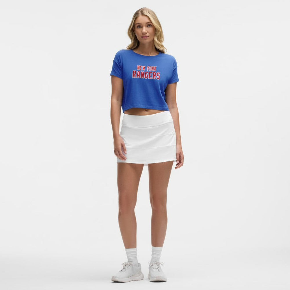New York Rangers lululemon Women's Cates T-Shirt - Blue | NHL Lifestyle