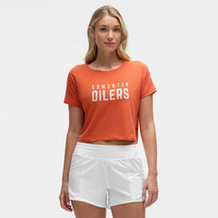 Edmonton Oilers lululemon Women's Cates T-Shirt - Sienna | NHL near me