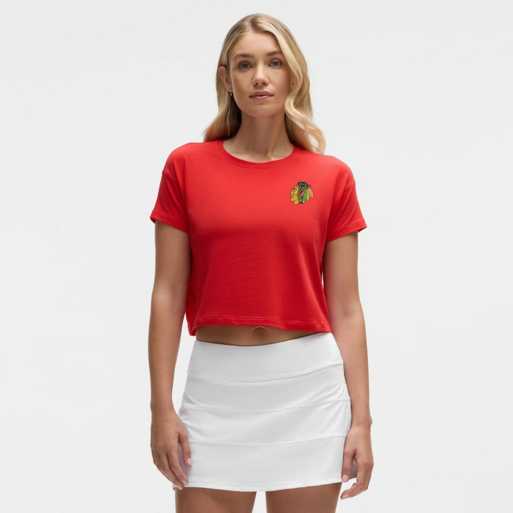 Chicago Blackhawks lululemon Women's Cates T-Shirt - True Red | NHL online