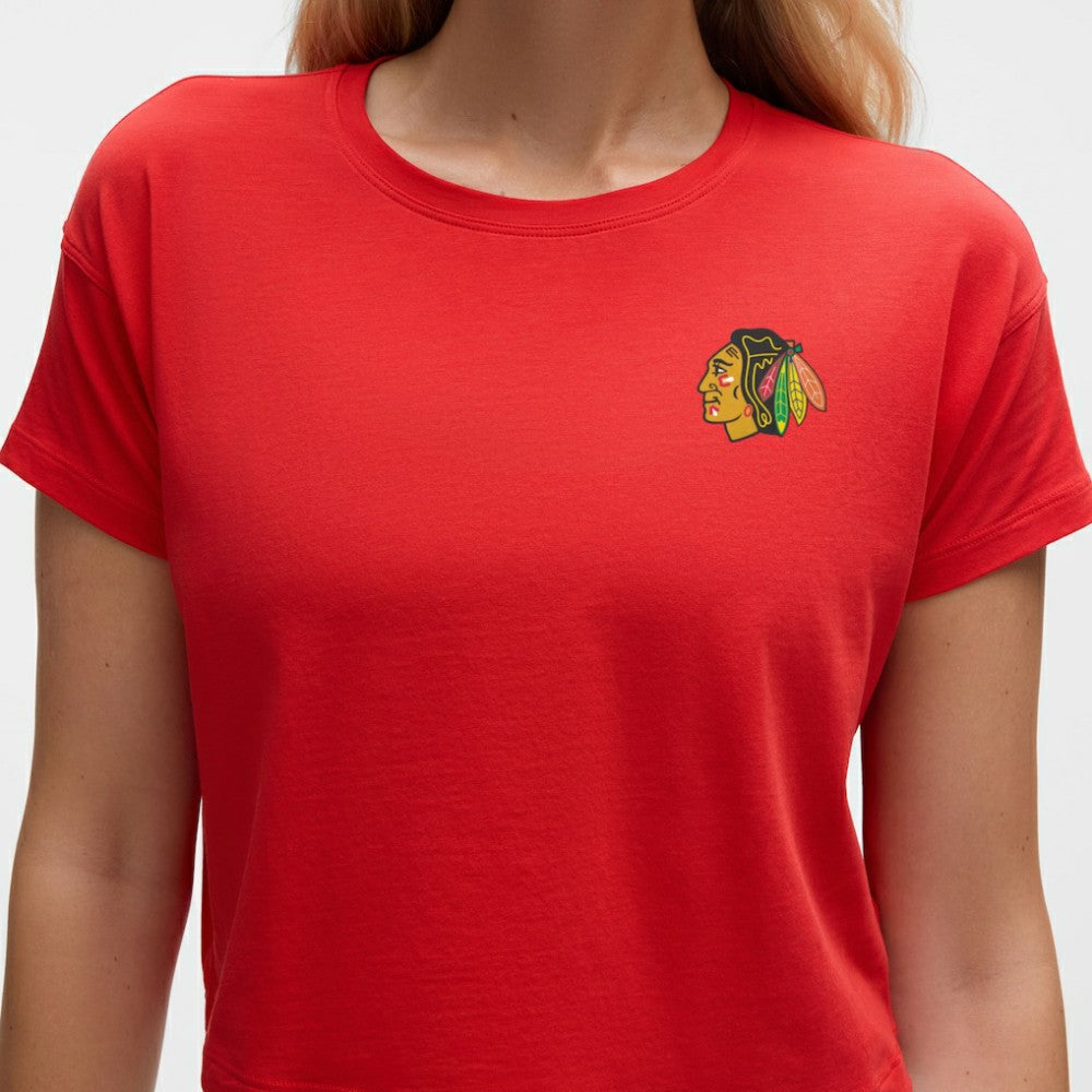 Chicago Blackhawks lululemon Women's Cates T-Shirt - True Red | NHL online