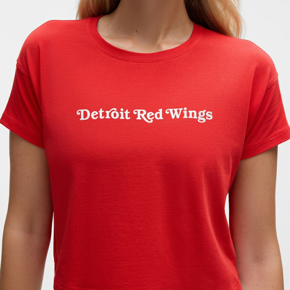 Detroit Red Wings lululemon Women's Cates T-Shirt - True Red | NHL Clearance