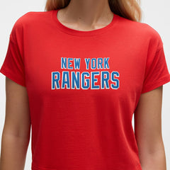 New York Rangers lululemon Women's Cates T-Shirt - True Red | NHL Lifestyle