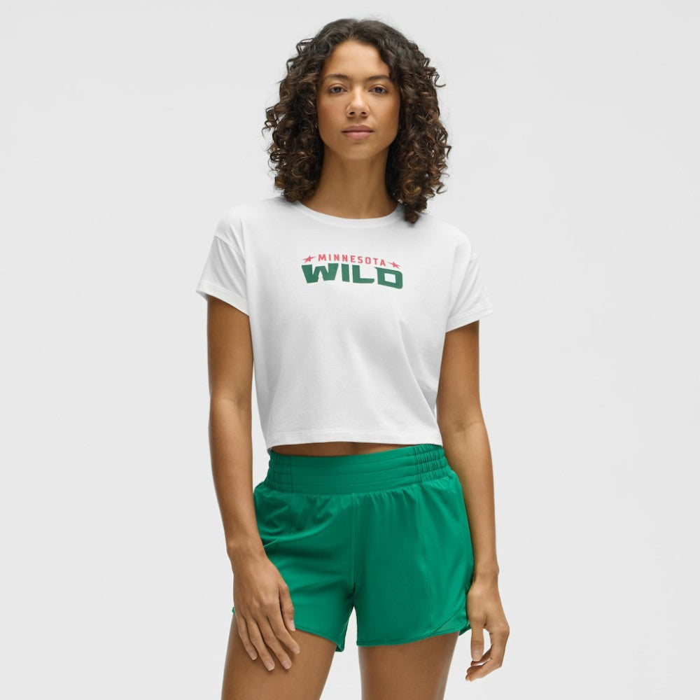 Minnesota Wild lululemon Women's Cates T-Shirt - White | NHL Clearance