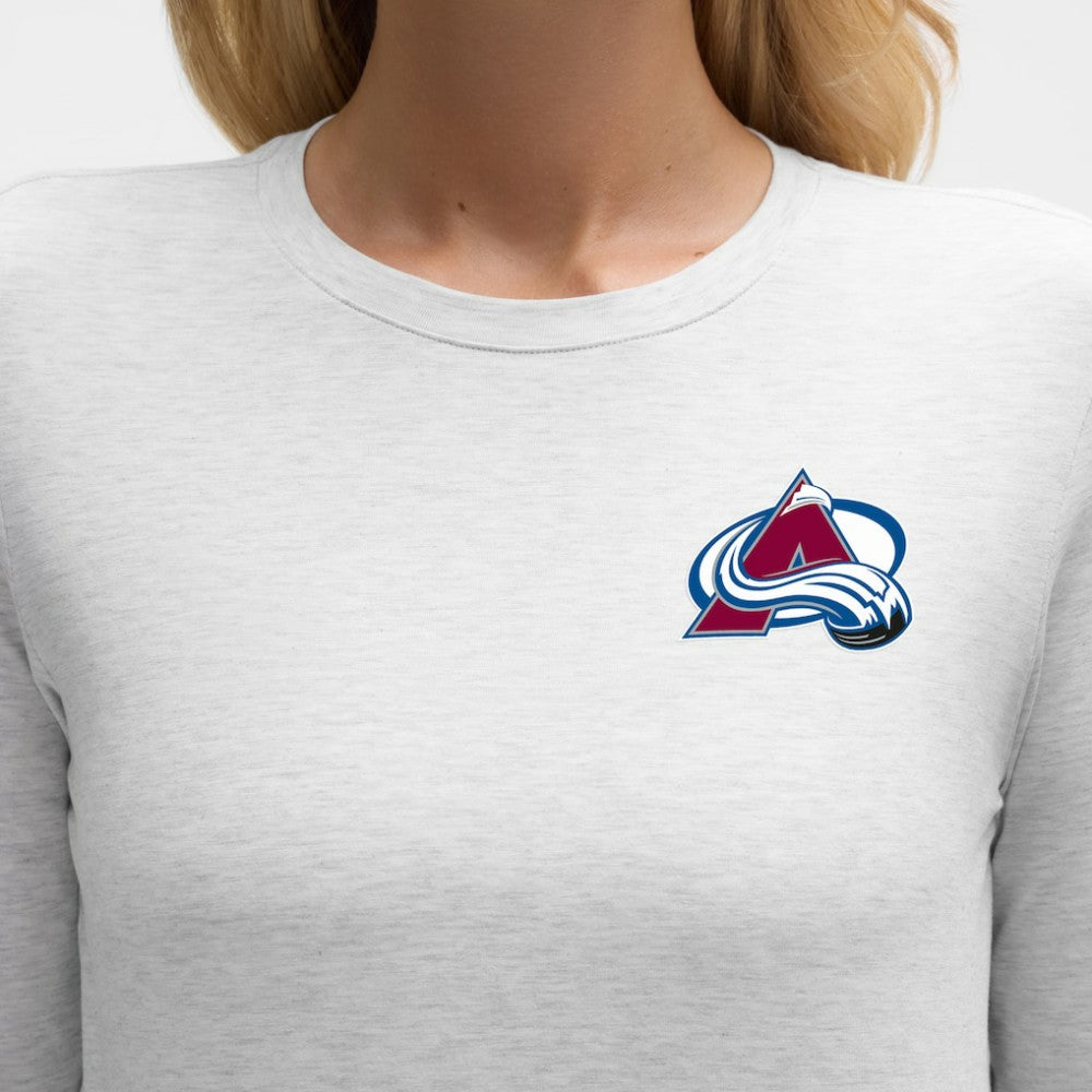 Colorado Avalanche lululemon Women's Love Long Sleeve T-Shirt - Heathered Core Ultra Light Grey | NHL on sale