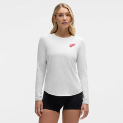 Detroit Red Wings lululemon Women's Love Long Sleeve T-Shirt - Heathered Core Ultra Light Grey | NHL online