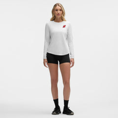New Jersey Devils lululemon Women's Love Long Sleeve T-Shirt - Heathered Core Ultra Light Grey | NHL Clearance