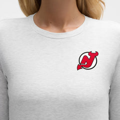 New Jersey Devils lululemon Women's Love Long Sleeve T-Shirt - Heathered Core Ultra Light Grey | NHL Clearance