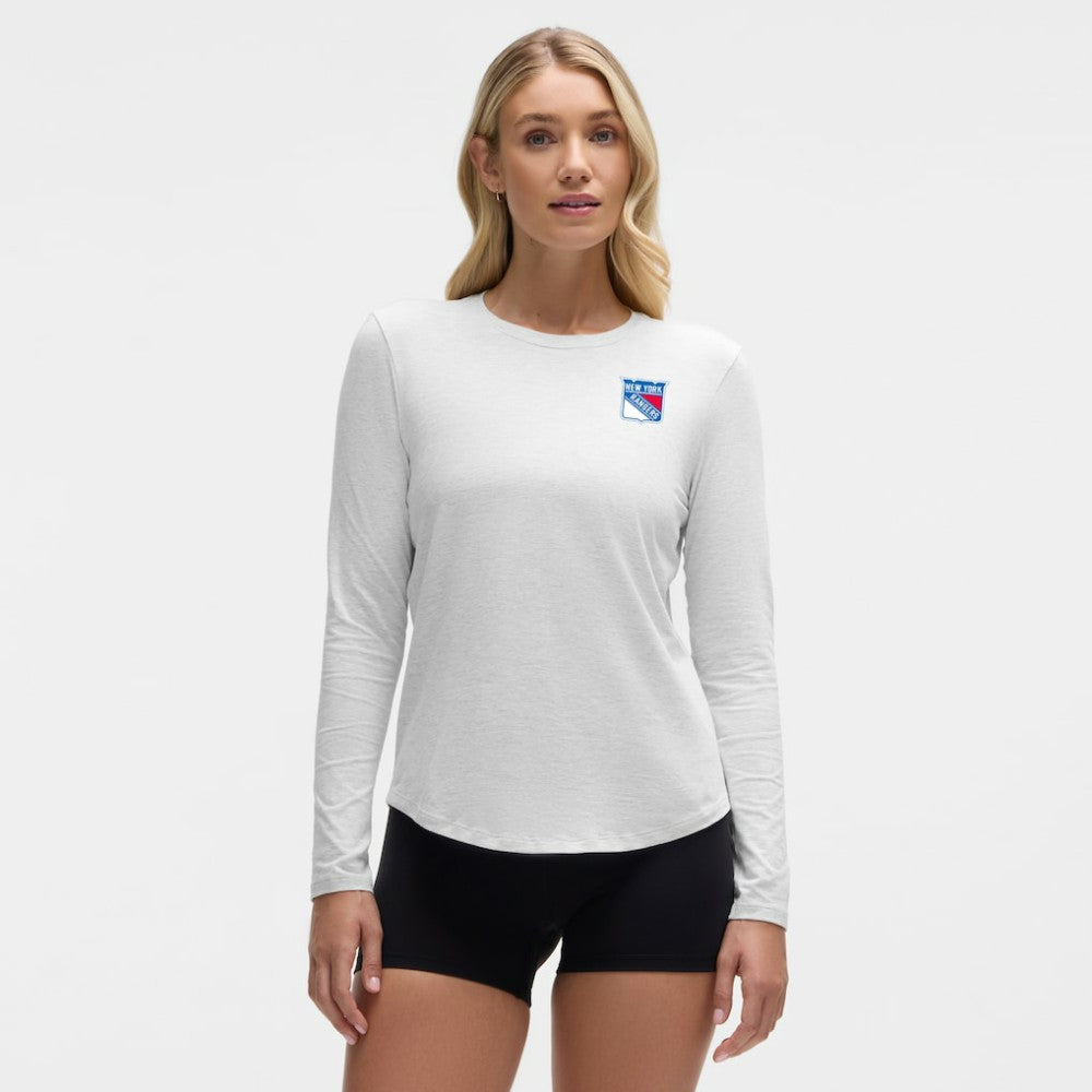 New York Rangers lululemon Women's Love Long Sleeve T-Shirt - Heathered Core Ultra Light Grey | NHL discount