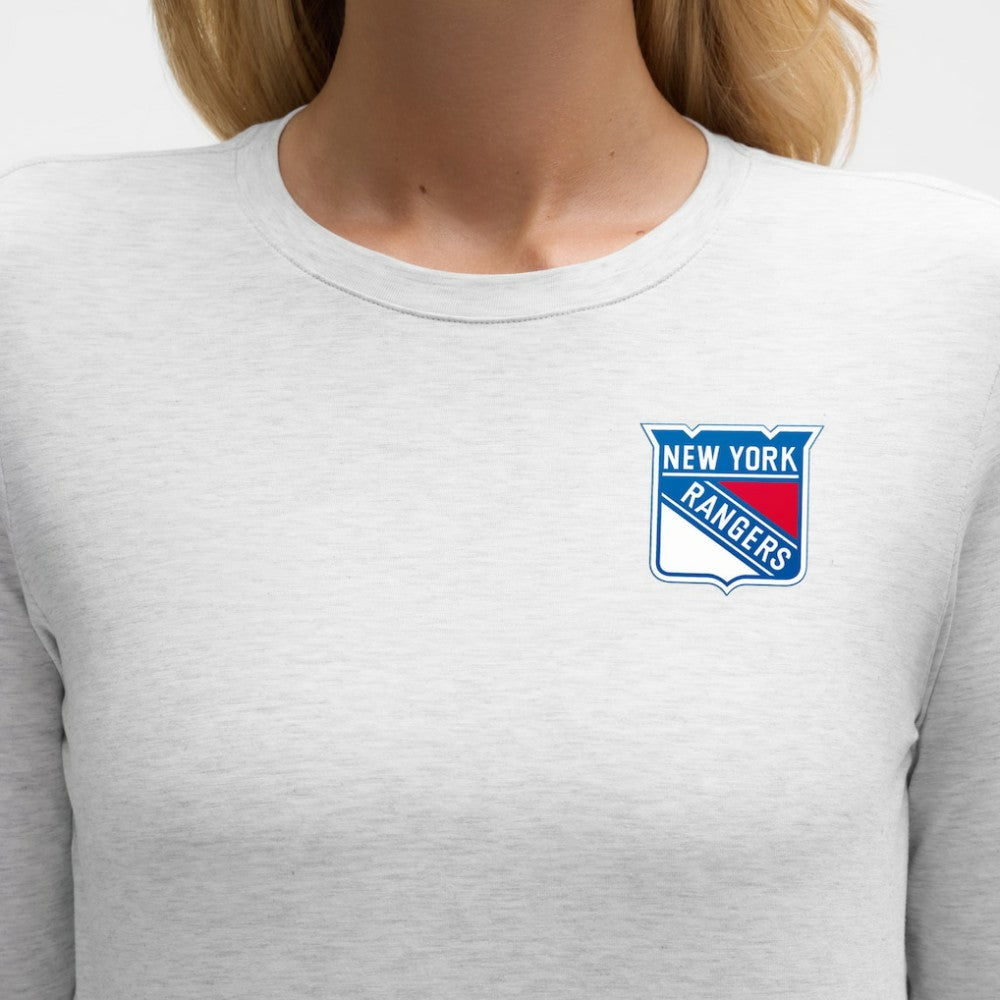 New York Rangers lululemon Women's Love Long Sleeve T-Shirt - Heathered Core Ultra Light Grey | NHL discount