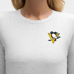 Pittsburgh Penguins lululemon Women's Love Long Sleeve T-Shirt - Heathered Core Ultra Light Grey | NHL on sale