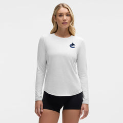 Vancouver Canucks lululemon Women's Love Long Sleeve T-Shirt - Heathered Core Ultra Light Grey | NHL discount