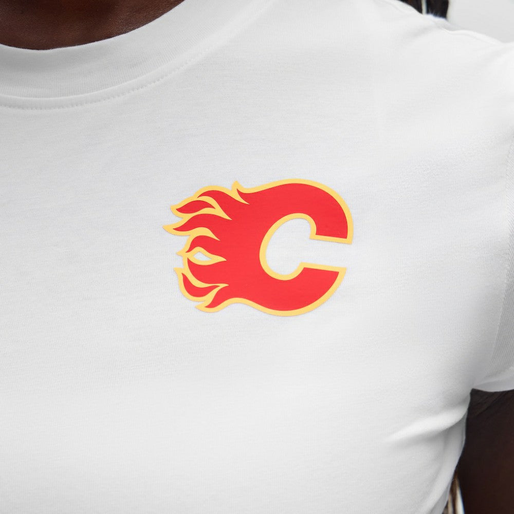 Calgary Flames lululemon Women's Baby T-Shirt - White | NHL sale