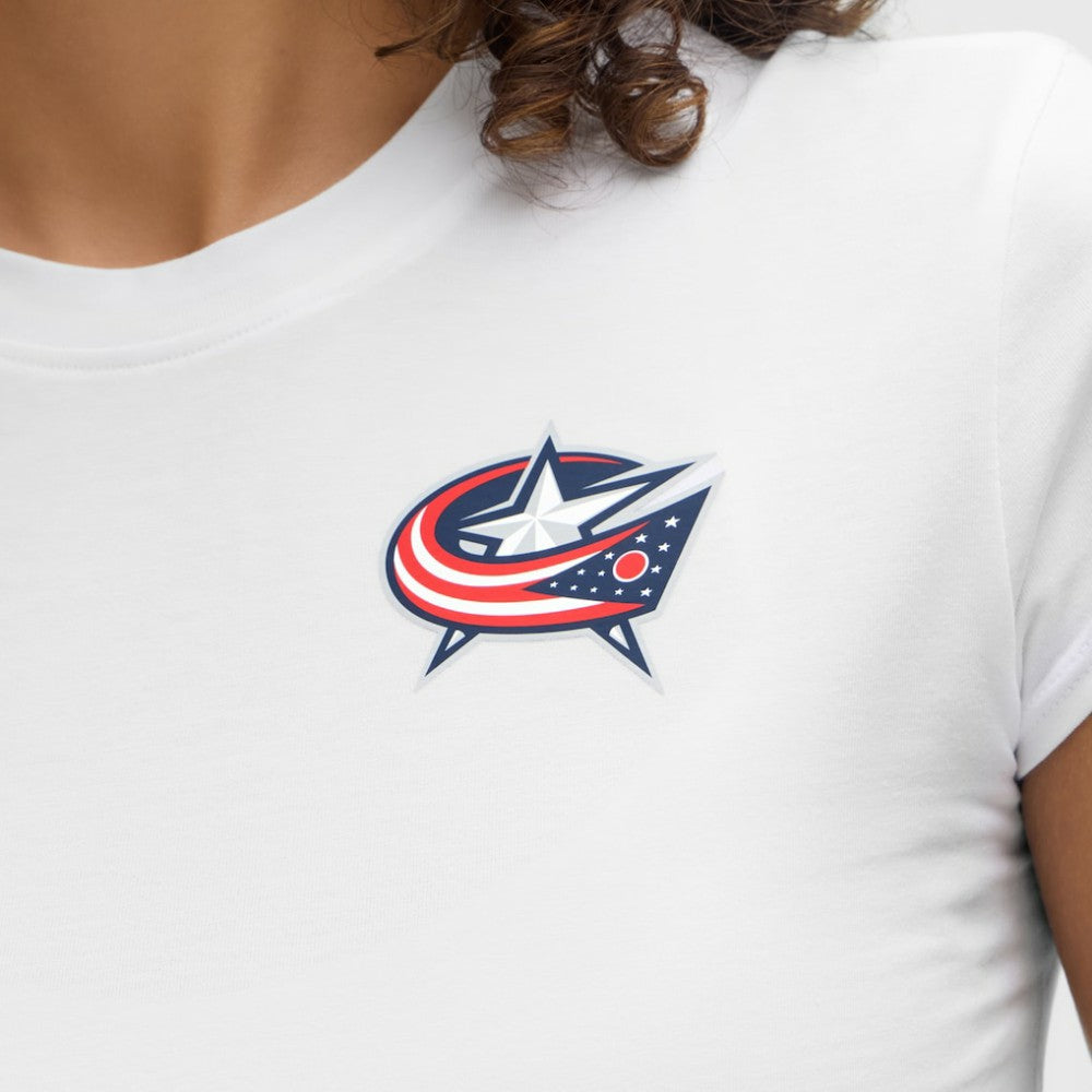 Columbus Blue Jackets lululemon Women's Baby T-Shirt - White | NHL near me