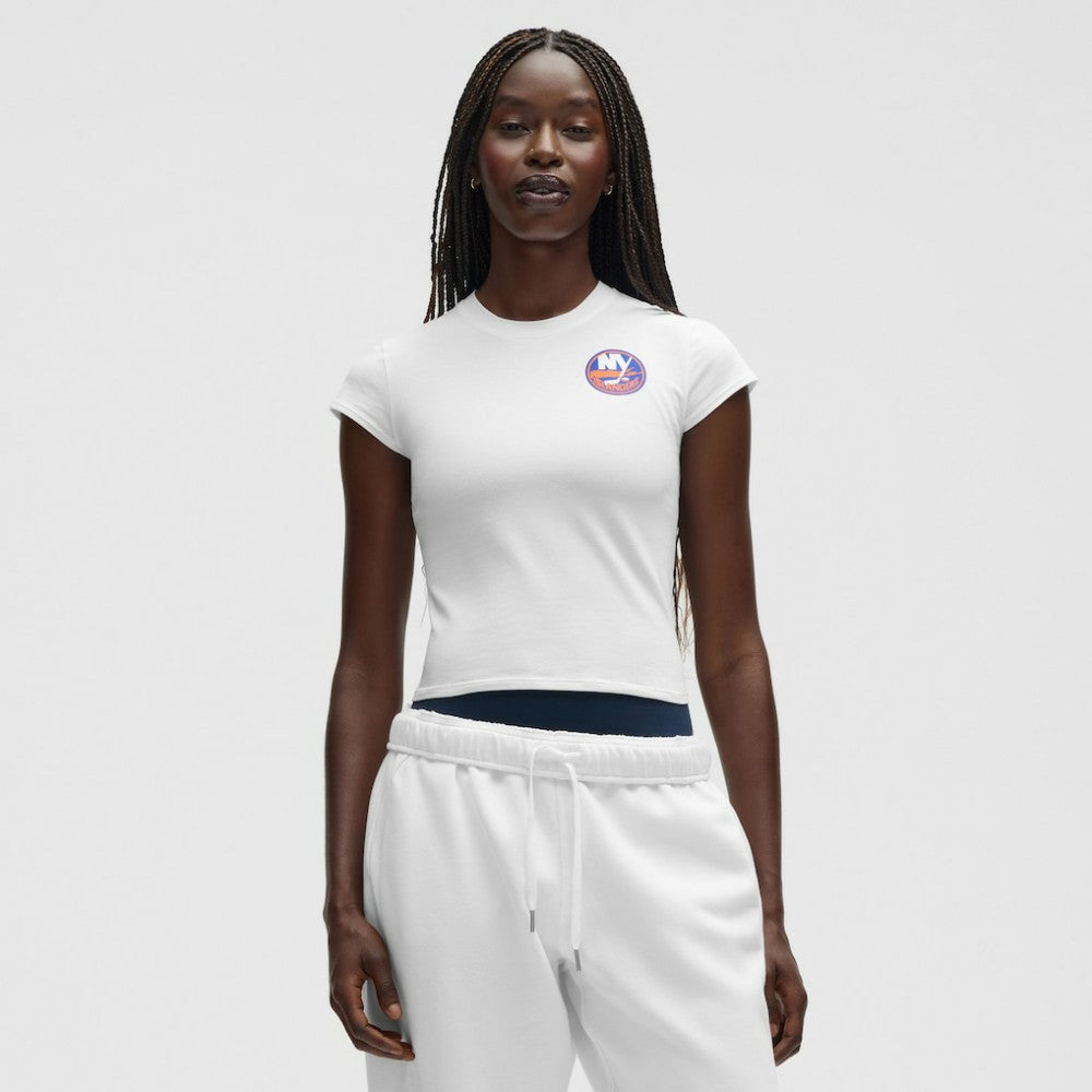 New York Islanders lululemon Women's Baby T-Shirt - White | NHL Clearance