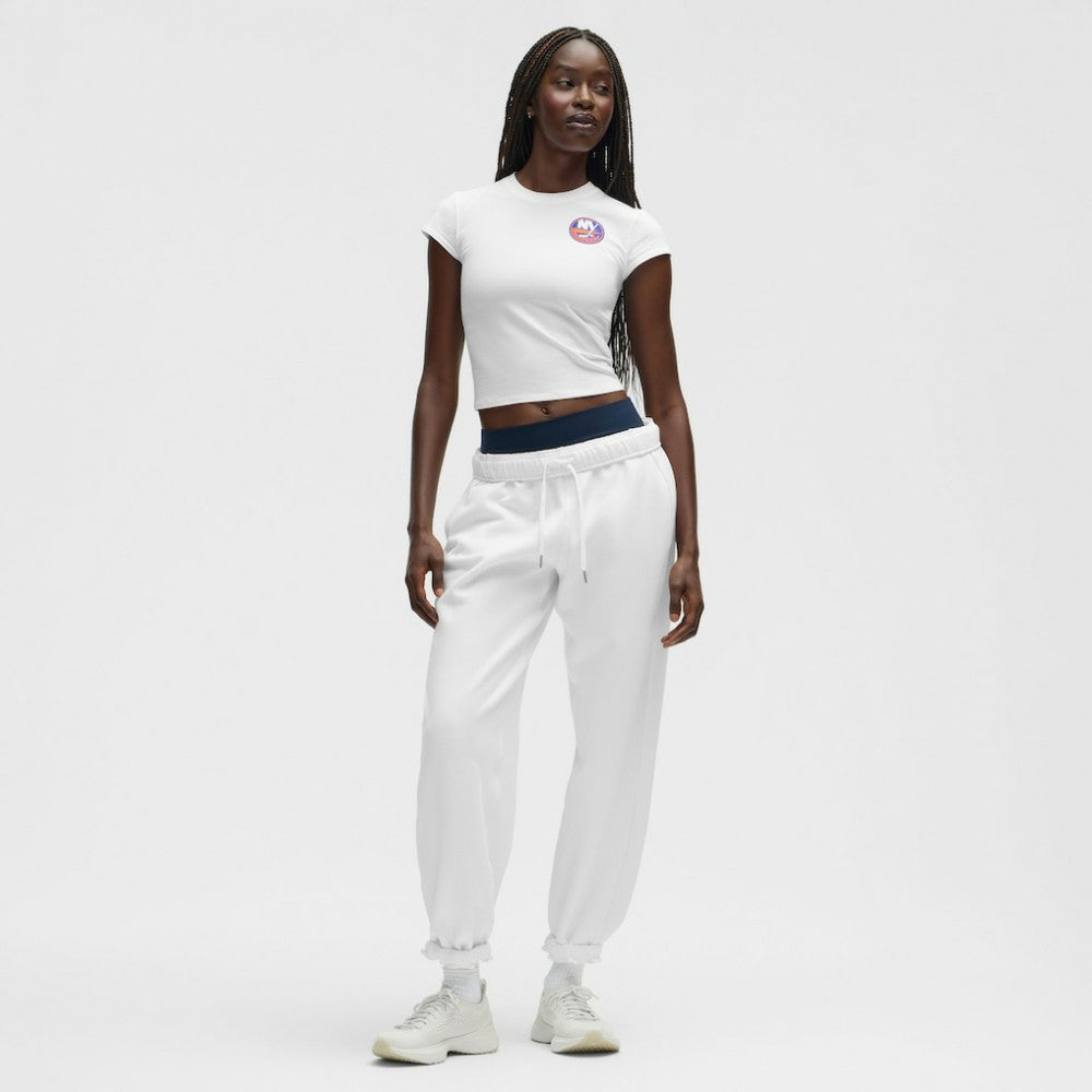 New York Islanders lululemon Women's Baby T-Shirt - White | NHL Clearance