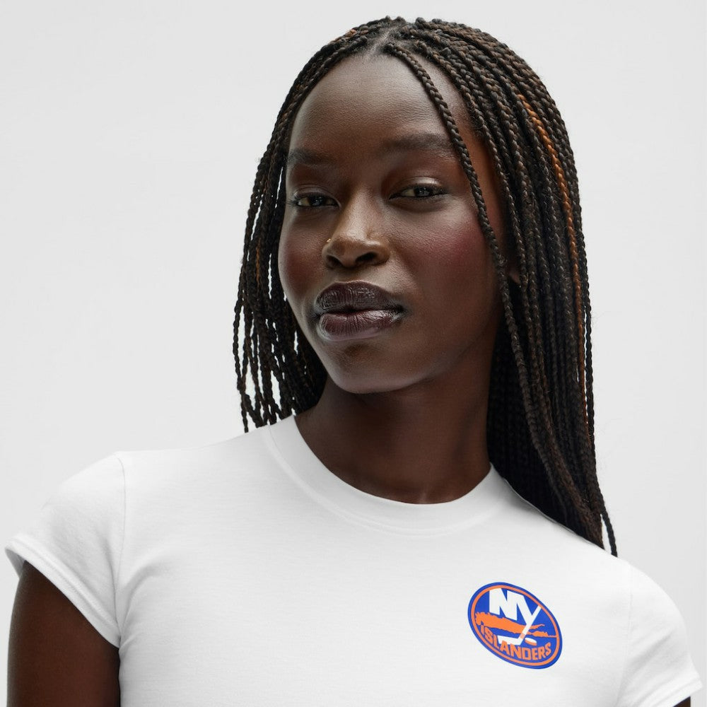 New York Islanders lululemon Women's Baby T-Shirt - White | NHL Clearance