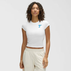 St. Louis Blues lululemon Women's Baby T-Shirt - White | NHL Lifestyle